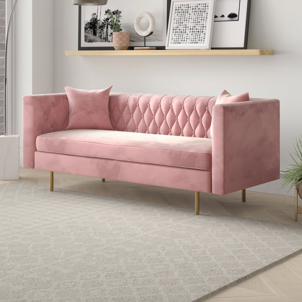 Pink sofa on sale 3 seater