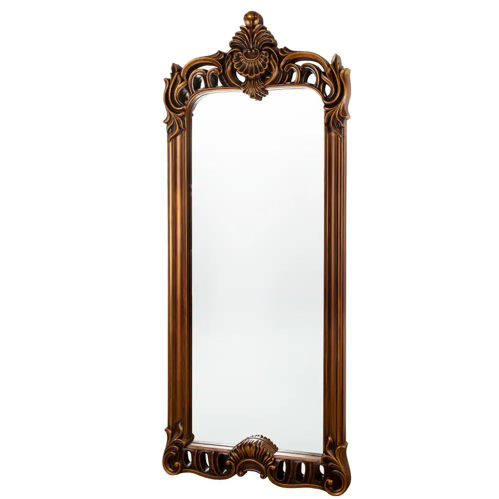 Luxury Full-Length Ornate Mirror – Handcrafted Vintage Wood Frame | Handcrafted with Solid Teakwood