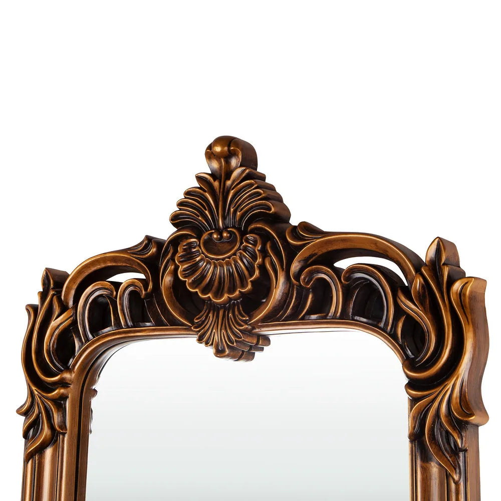 Luxury Full-Length Ornate Mirror – Handcrafted Vintage Wood Frame | Handcrafted with Solid Teakwood