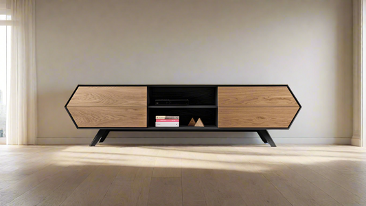 (Exclusive)-Luxury Designer TV Cabinet Unit – Modern Elegance with Premium Wood Finish & Smart Storage