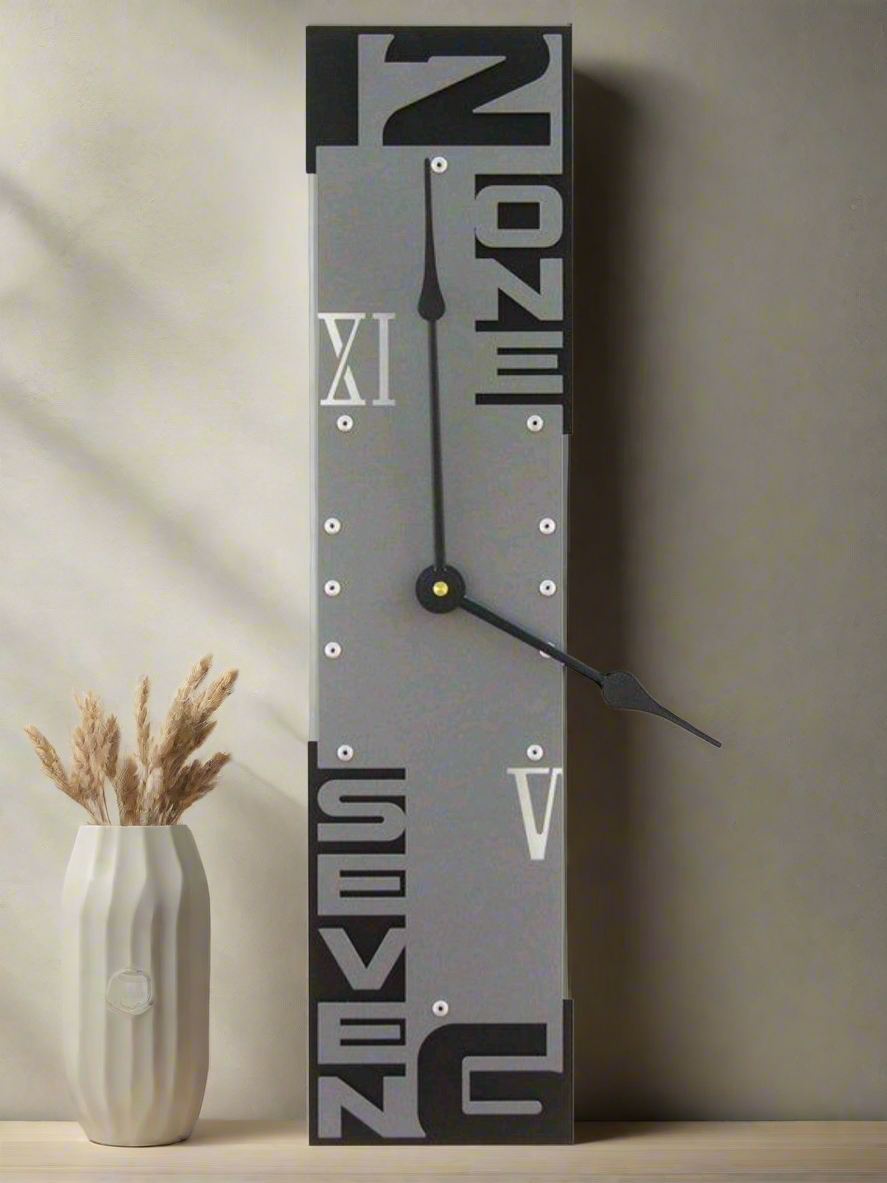 Modern Rectangular Wall Clock with Bold Numerals and Contemporary Design – Perfect for Minimalist Home Decor