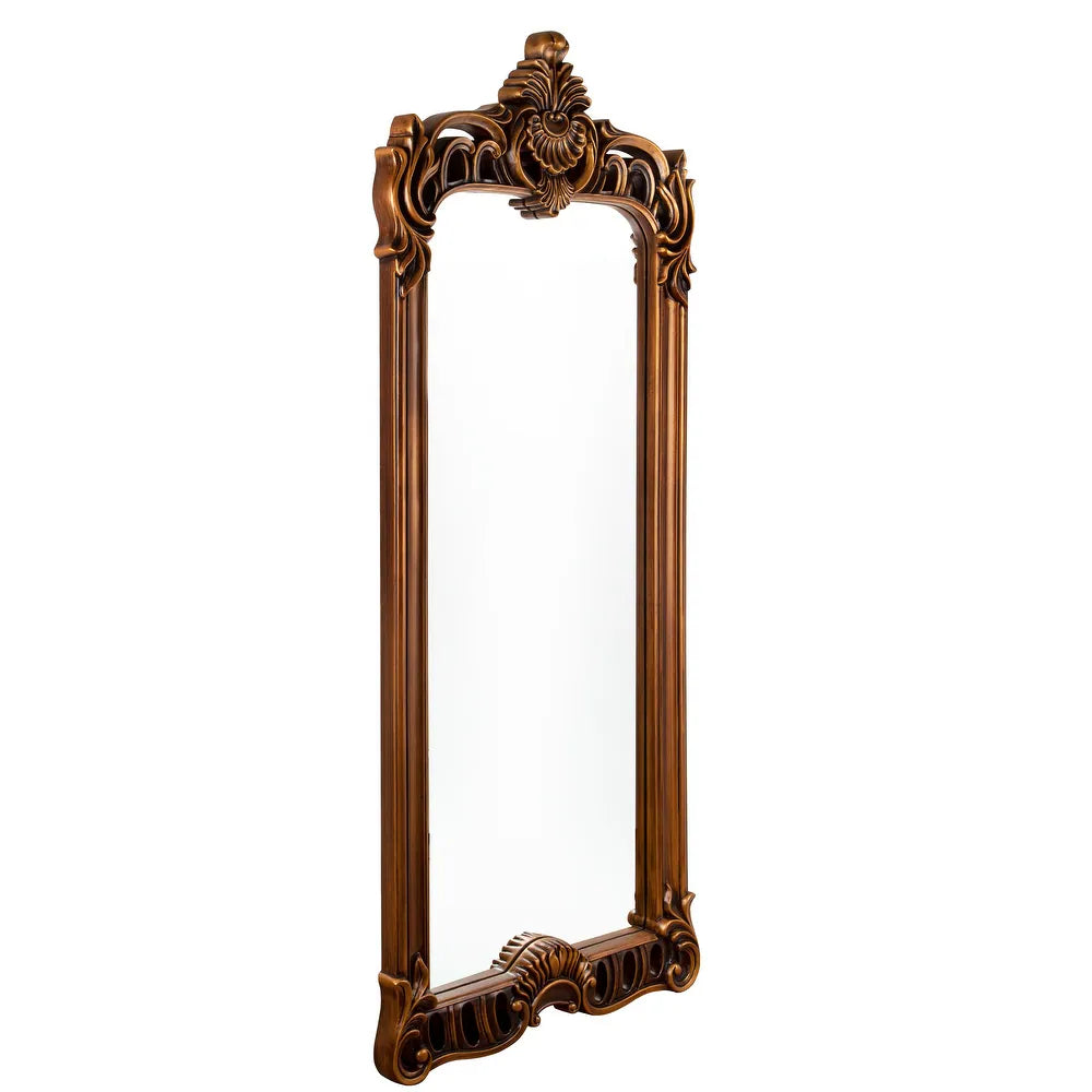 Luxury Full-Length Ornate Mirror – Handcrafted Vintage Wood Frame | Handcrafted with Solid Teakwood