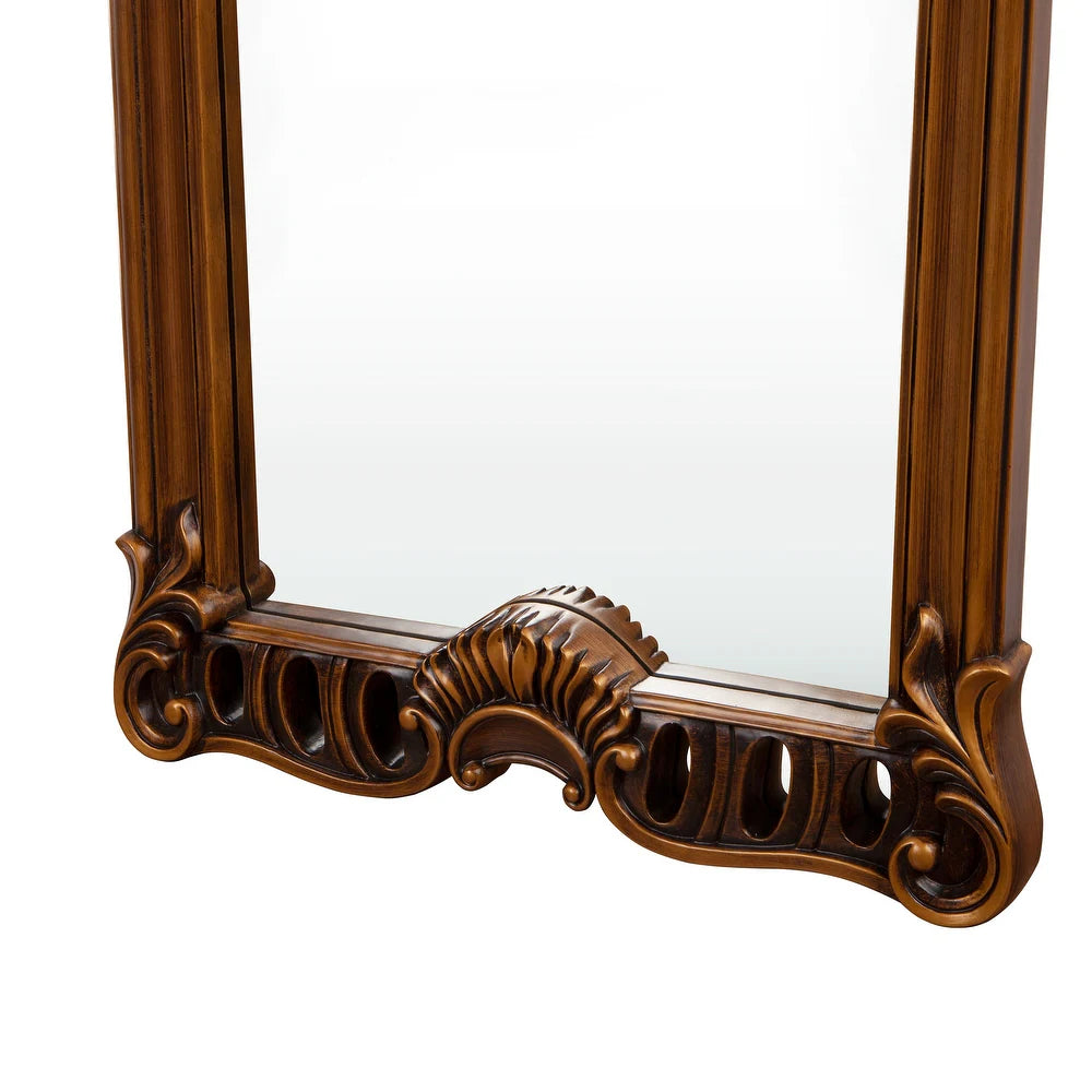 Luxury Full-Length Ornate Mirror – Handcrafted Vintage Wood Frame | Handcrafted with Solid Teakwood