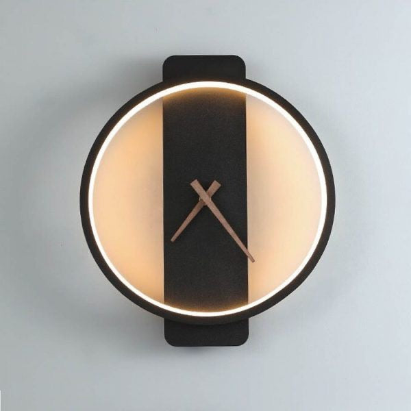 Modern LED Wall Clock with Minimalist Design and Ambient Lighting – Perfect for Home & Office Décor