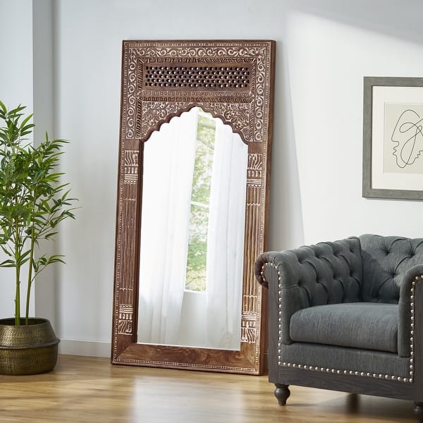 A Touch of Royal Elegance to Your Home with This Exquisite Wooden Jharokha Mirror