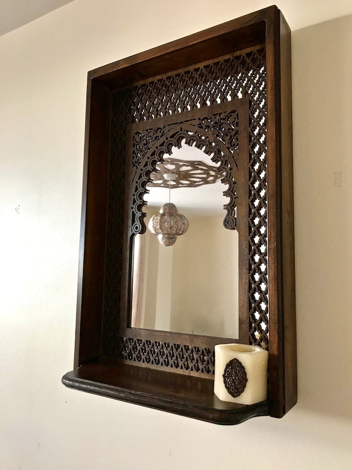 This Exotic Elegance to Your Home with This Intricately Designed Wall Jharokha Mirror