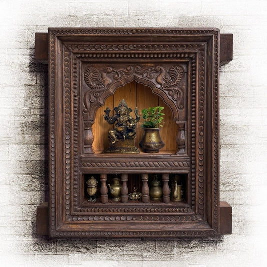 Handcrafted Wooden Jharokha | Traditional Wall Decor for Home