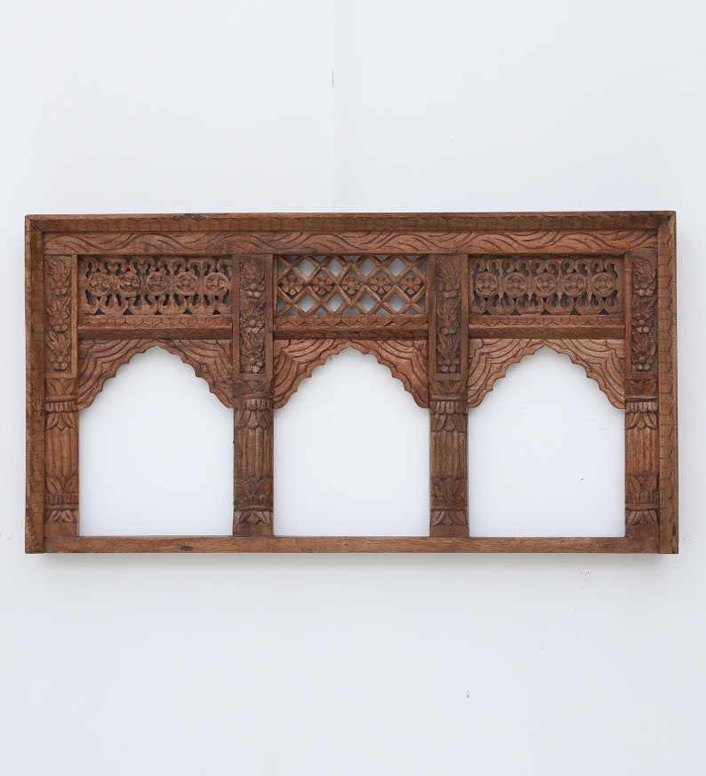 Wooden Jharokha Mirror - Inspired by Traditional Indian Architecture