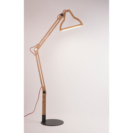 Floor Wood Sleek Lamp Bulb Design