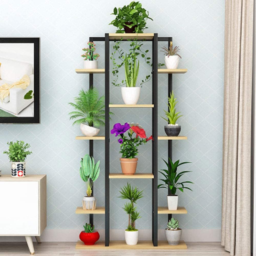 Metal Plant Stand Many Potted, Multiple Flower Pot Holder Shelves Orga ...