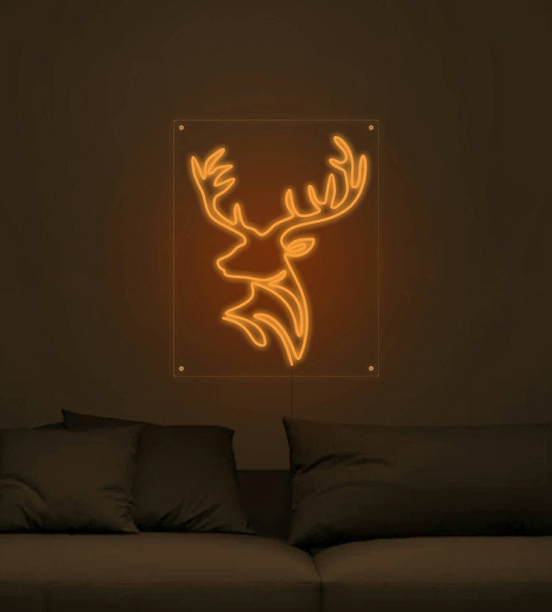 Deer Neon Signs For Home Decor
