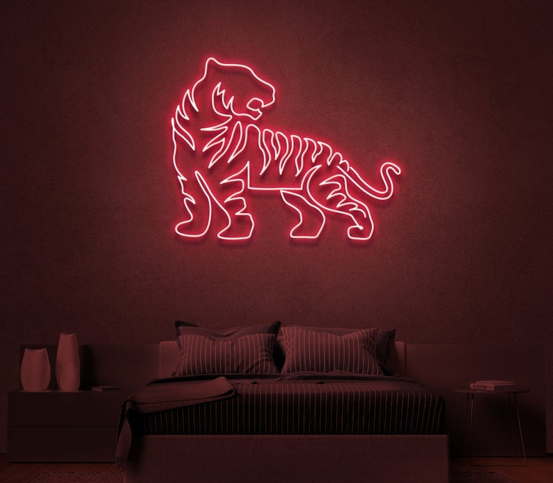 Tiger Neon Sign For Decor