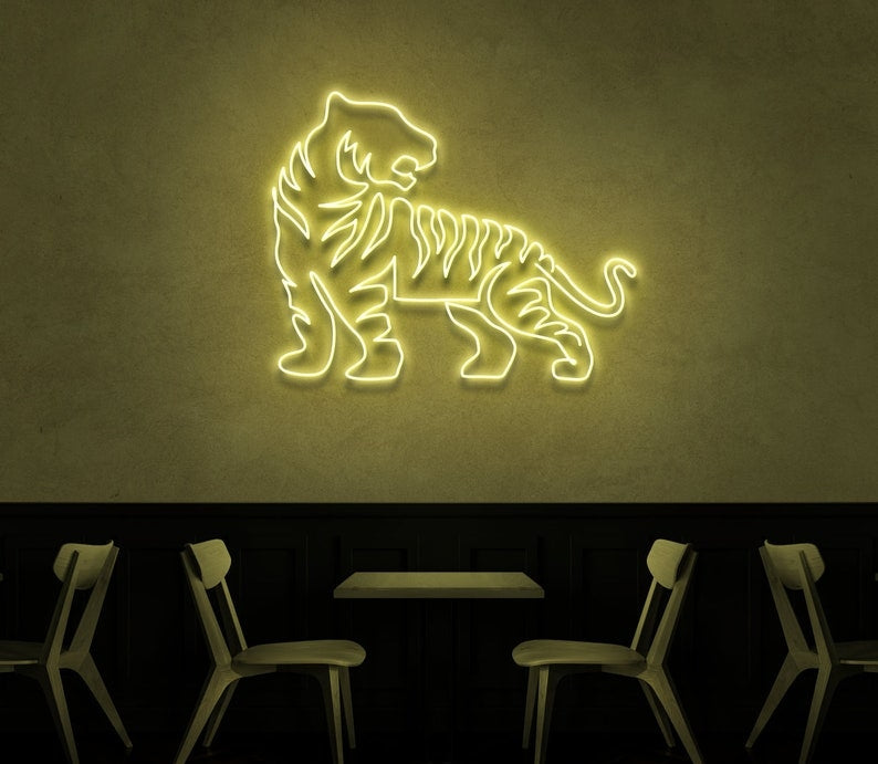 Tiger Neon Sign For Decor