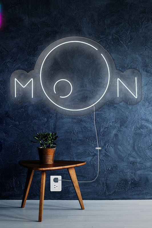 The Moon Neon Sign