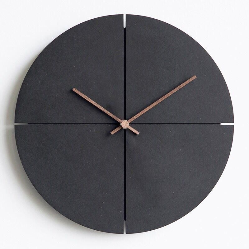 Zed Black Wall Clock