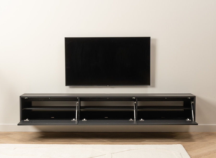 Modern Floating TV Cabinet – Sleek Wall-Mounted Media Console with Ample Storage