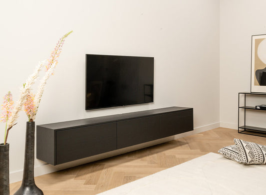 Modern Floating TV Cabinet – Sleek Wall-Mounted Media Console with Ample Storage