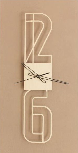 Typographic Wall Clock