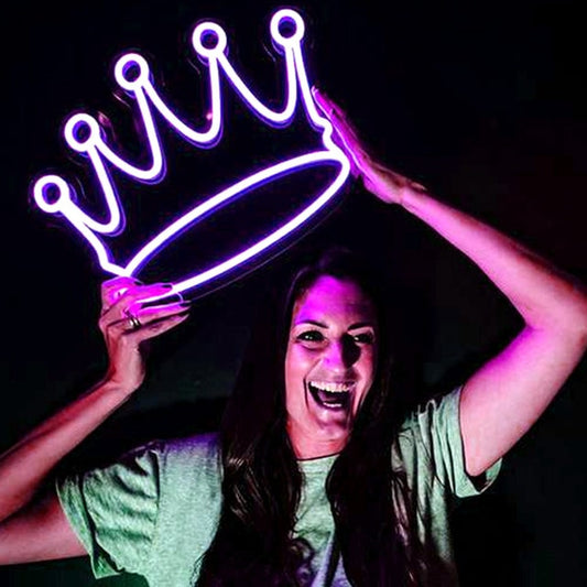 Crown Neon Sign For Decor