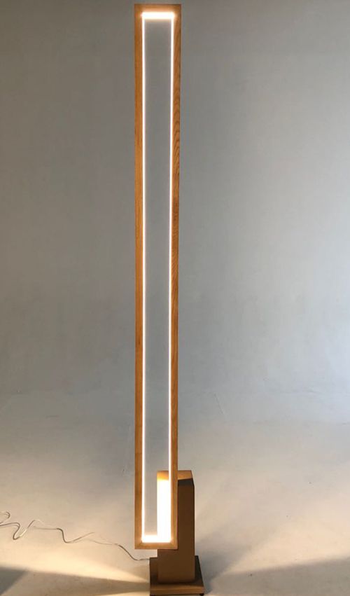 Floor Wood Lamp Sleek Design